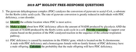 How To Answer Ap® Biology Free Response Questions Albert Swag