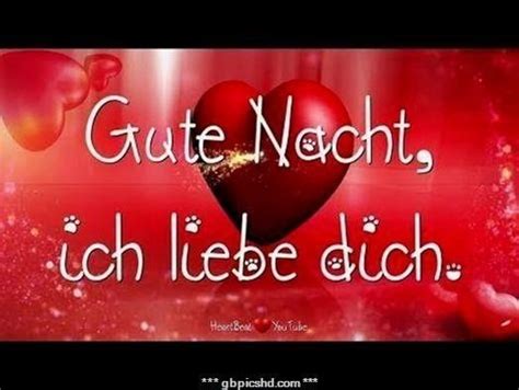 A Red Heart With The Words I Love You In German