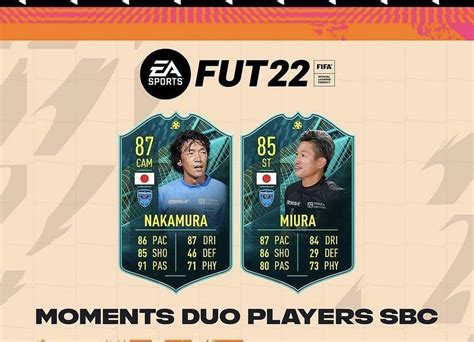 Fifa 22 Ultimate Team Moments Duo Sbc