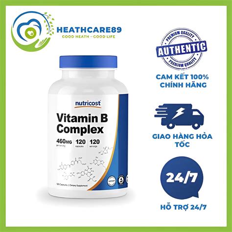 Nutricost Vitamin B Complex Mg Vi N U Ng T Ng S C Kh Ng H Tr