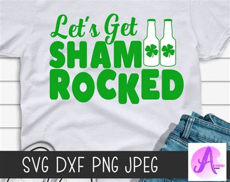 Lets Get Shamrocked Svg Beer Bottle Svg Drinking Shirt Svg For Men