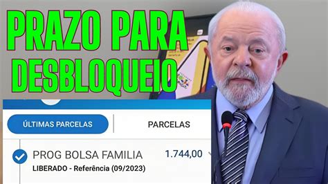 BOLSA FAMÍLIA PRAZO PARA DESBLOQUEIO DO BENEFÍCIO YouTube