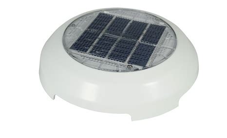 Solar Vent, 4" White Plastic Day&NightCharged Nicro - Budget Marine