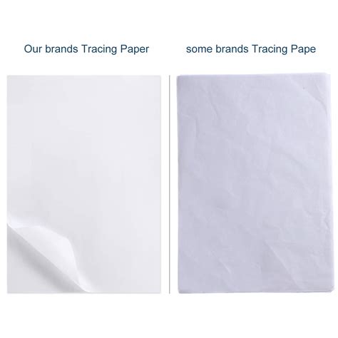 200 Sheets White Translucent Tracing Paper Drafting Vellum Paper Sketching Art Tracing Paper for ...