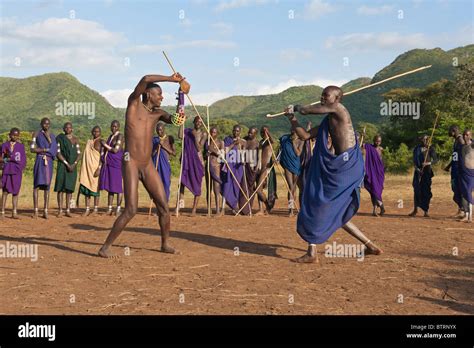 Stick Fighting In Ethiopia