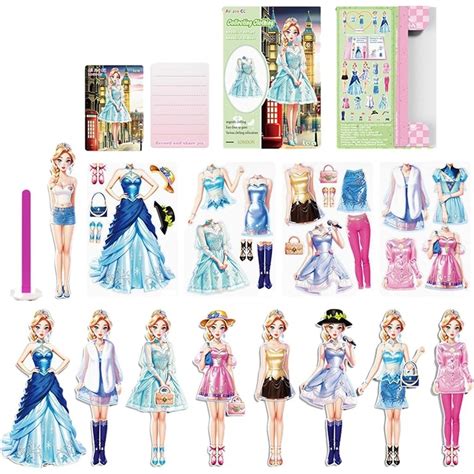 Magnetic Paper Doll Magnetic Dress Up Dolls Princess Dress Up