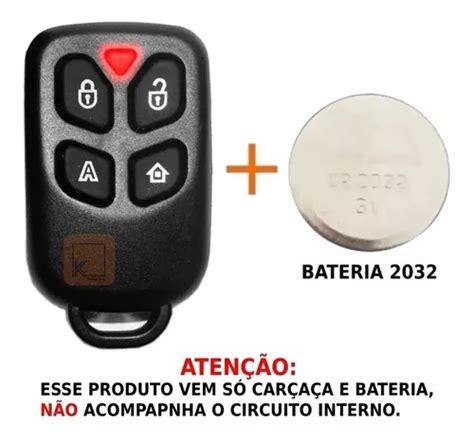 Capa Controle Alarme Positron Px40 4 Botões Bateria MercadoLivre