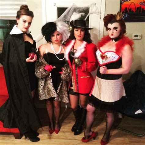 Evil Queen, Cruella De Vil, Captain Hook, Queen of Hearts Halloween ...