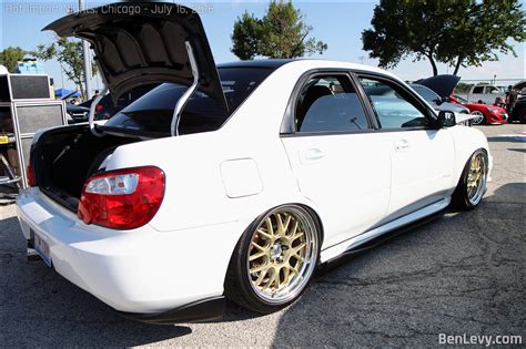 White Subaru WRX STI Sedan BenLevy