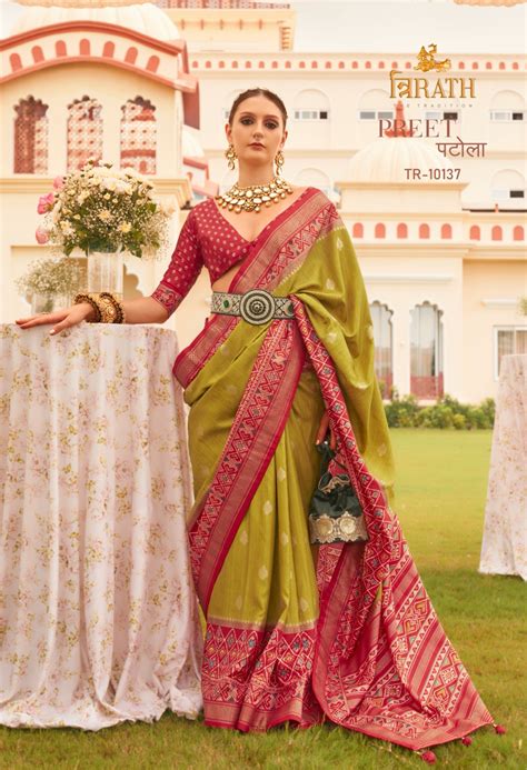 Trirath Preet Patola Sigma Silk Designer Saree Collection Wholesale