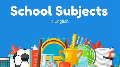 School Subjects In English English Vocabulary Youtube