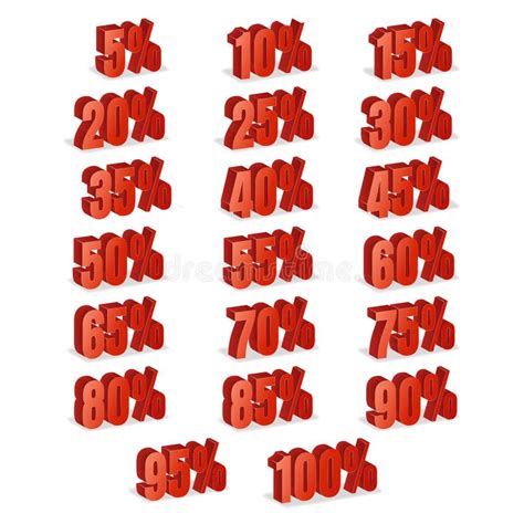 Set 3d Red Numbers Stock Illustrations 1 448 Set 3d Red Numbers Stock