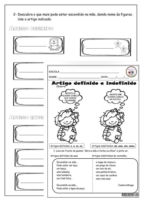 Atividade Artigos Definidos E Indefinidos
