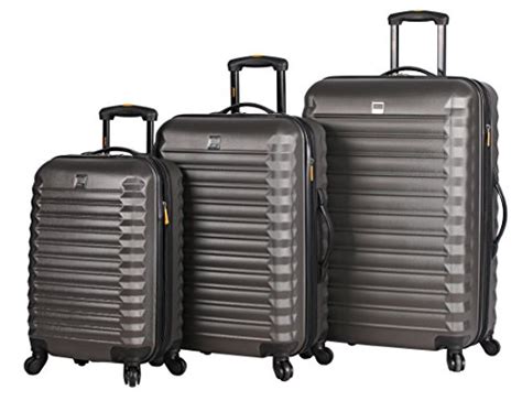 Lucas Treadlight 3 Piece Luggage Lightweight Scratch Resistant Abs