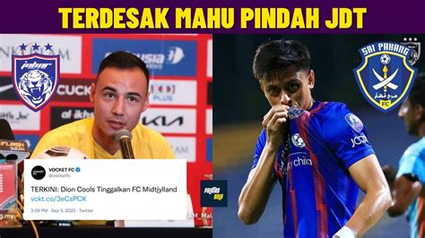 Dion Cools Tamat Kontrak Dengan Midtjylland Feroz Baharudin Perlu