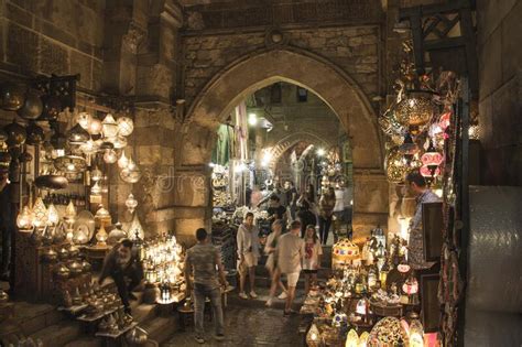 Selling Souvenirs at the Famous Khan El Khalili Market in Old Cairo ...