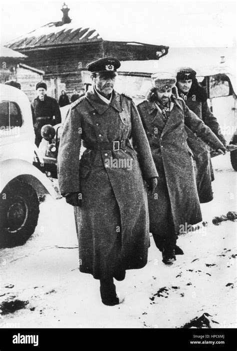 Field Marshal Friedrich Paulus (l), supreme commander of German 6th Army, is captured by the Red ...