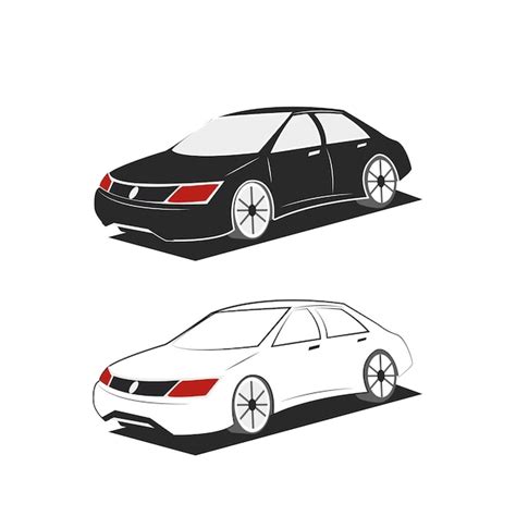 Premium Vector Sets Of Silhouette Cars And On The Road Vehicle Icons