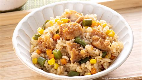 Japanese Mixed Rice With Karaage And Vegetable Ajinomoto SG Frozen Foods