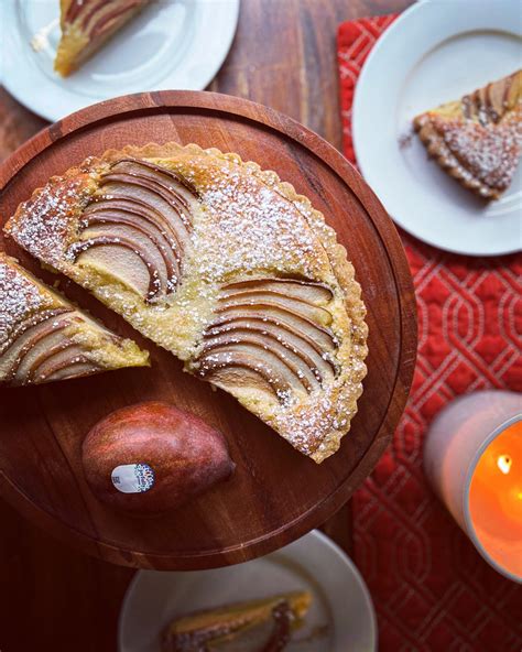 Red Pear Frangipane Tart Chelan Fresh