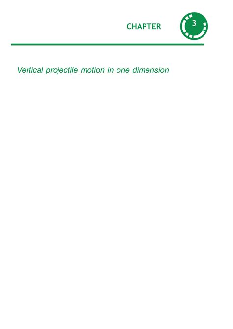 Vertical Projectile Motion In One Dimension Solar Science CHAPTER