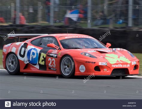 Ferrari 430 GT3 Sports Racing Car In British GT Championship At Oulton