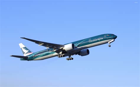 Cathay Pacific Boeing 777 in flight wallpaper - Aircraft wallpapers ...