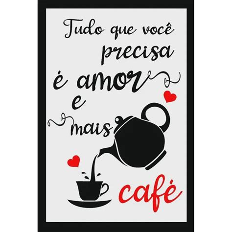 Quadro Decorativo Cantinho Do Café Frases Cozinha Não Desbota em