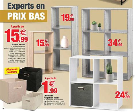 Promo L Tag Re Cases La Bo Te De Rangement Pliable Chez Bazarland