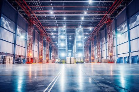 Warehouse Energy Efficiency Premium Ai Generated Image