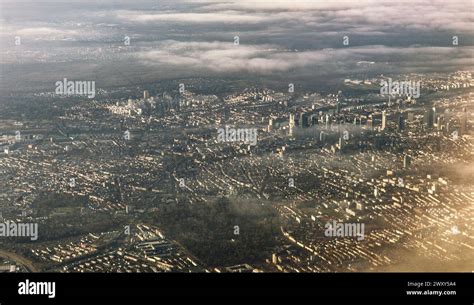 Frankfurt. Aerial view of the Frankfurt skyline. A view of the ...