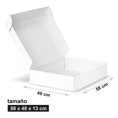 Caja De Cart N Microcorrugado Blanco De Regalo Caja Autoensamblado