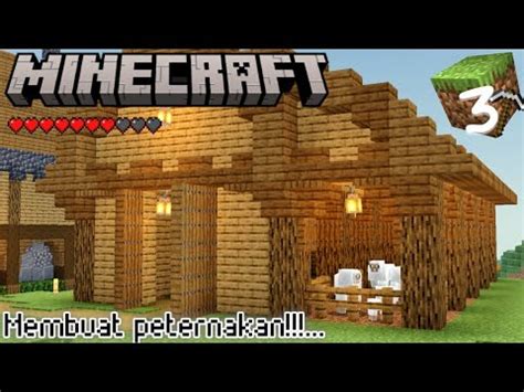 Membuat Peternakan Sapi Dan Domba Di Minecraft Survival Indonesia