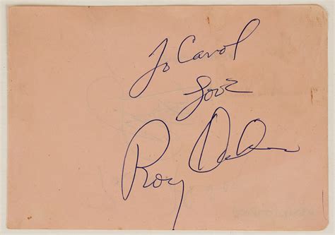 Lot Detail Roy Orbison Signed And Inscribed Autograph Book Pate