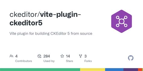 Github Ckeditor Vite Plugin Ckeditor Vite Plugin For Building