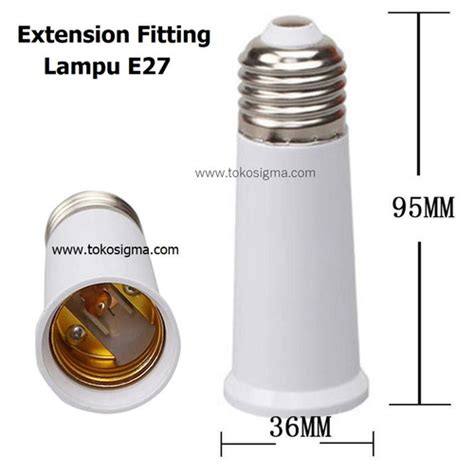 Jual Socket Fitting Lampu E27 Extension Perpanjangan Sambungan