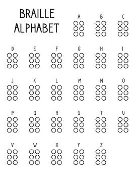 Braille Alphabet Worksheets - Braille Fine Motor Skills Activities