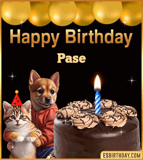 Happy Birthday Pase  🎂 Images Animated Wishes【28 S】