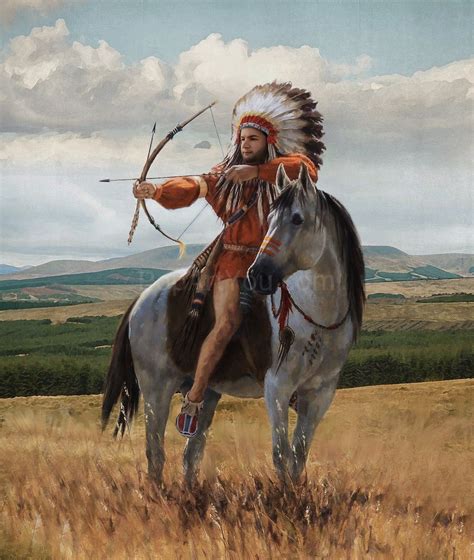 Native American on horseback male portrait | Indien amerique, Images ...