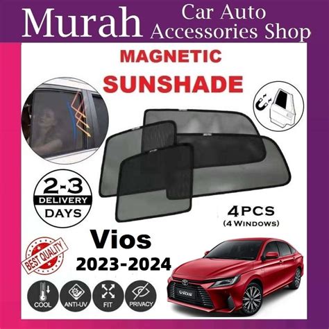 Toyota Vios Fit Magnetic Sunshade Pcs Shopee Malaysia