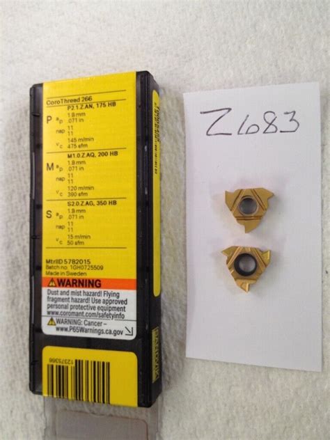 Sandvik Rl Un A M Threading Carbide Inserts Grade Z