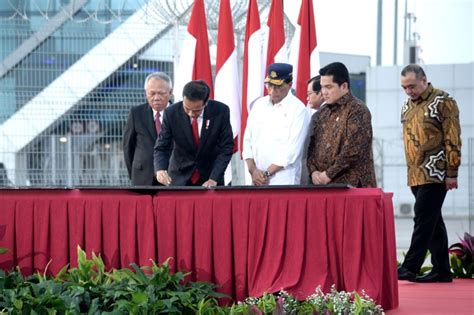 FOTO Presiden Resmikan Landasan Pacu 3 Bandara Soekarno Hatta