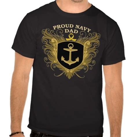 Proud Navy Dad T Shirt Zazzle