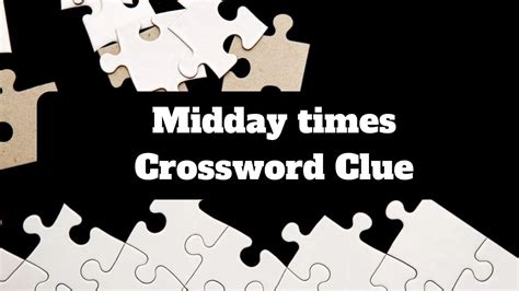 Midday Times Daily Commuter Crossword Clue Puzzle Answer From July