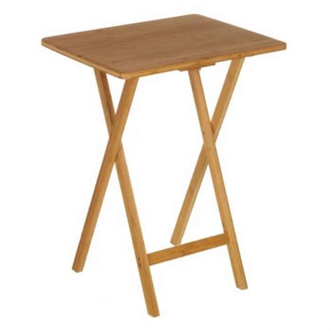 Table Pliante En Bambou Coloris Naturel Longueur 49 50 X Profondeur