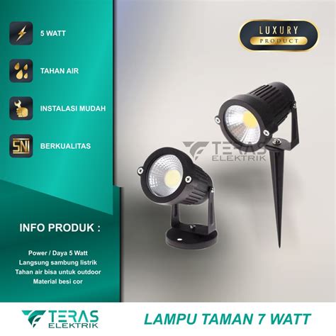 Jual Lampu Sorot Taman Tancap Led W Lampu Taman Outdoor Watt