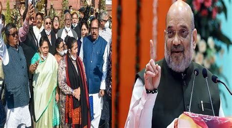 Tmc Mps Meet Home Minister Amit Shah After Protest On Tripura Violence