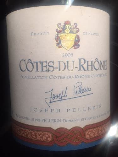 Joseph Pellerin C Tes Du Rh Ne Vivino Us