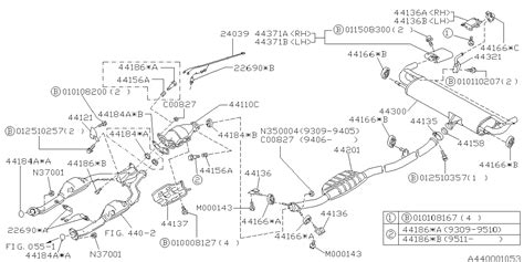 Subaru Forester Exhaust Muffler Bracket Insulator. Exhaust System Hanger. Cushion Exhaust ...