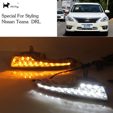 Pcs Led For Nissan Altima Teana Led Drl With Turn Signal